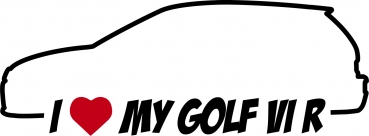 I LOVE MY GOLF 6 R
